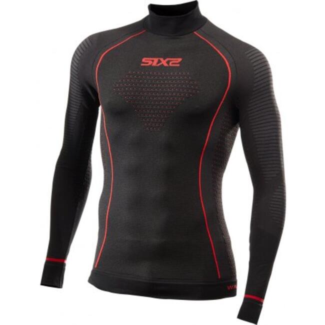 Six2 Maglia Termica Moto Black/red Unisex